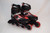 Slightly Used FILA J-One Kid's Adjustable Inline Skates ||| Black and Red Large (4-7)
