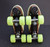 *Slightly Used* Boardwalk Outdoor Roller Skates || Keylime, Men's 7 (Ladies' 8)