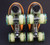 *Slightly Used * VNLA A La Mode Avanti Jelly Outdoor Roller Skates || Orange , Men's 6 (Ladies' 7)