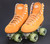 *Slightly Used * VNLA A La Mode Avanti Jelly Outdoor Roller Skates || Orange , Men's 6 (Ladies' 7)