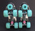 *Slightly Used* Sonic Cruiser Outdoor/Indoor Roller Skates | Teal, Ladies' 5 (Men's 6)