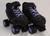 **Slightly Used** Sure-Grip Rincon Indoor/Outdoor Speed Skates || Black/Purple, Men's 5 (Ladies' 4)
