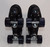 Slightly Used Sure-Grip Malibu Indoor/Outdoor Roller Skates || Black, Men's 7 (Ladies 7)