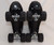 Slightly Used Rio Roller Rose Black Roller Skates | Ladies' US10 / UK8