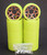 Slightly Used - - Backspin Astro Wheels w/Locknuts || Yellow (65mm X 43mm)