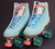 **Slightly Used**  VNLA  Parfait Indoor Roller Skates ||  Sky Blue, Ladies 6