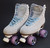 *Slightly* Used VNLA A La Mode Jelly Roll Outdoor Roller Skates | Blue Moon, Men's 7 (Ladies' 8) 