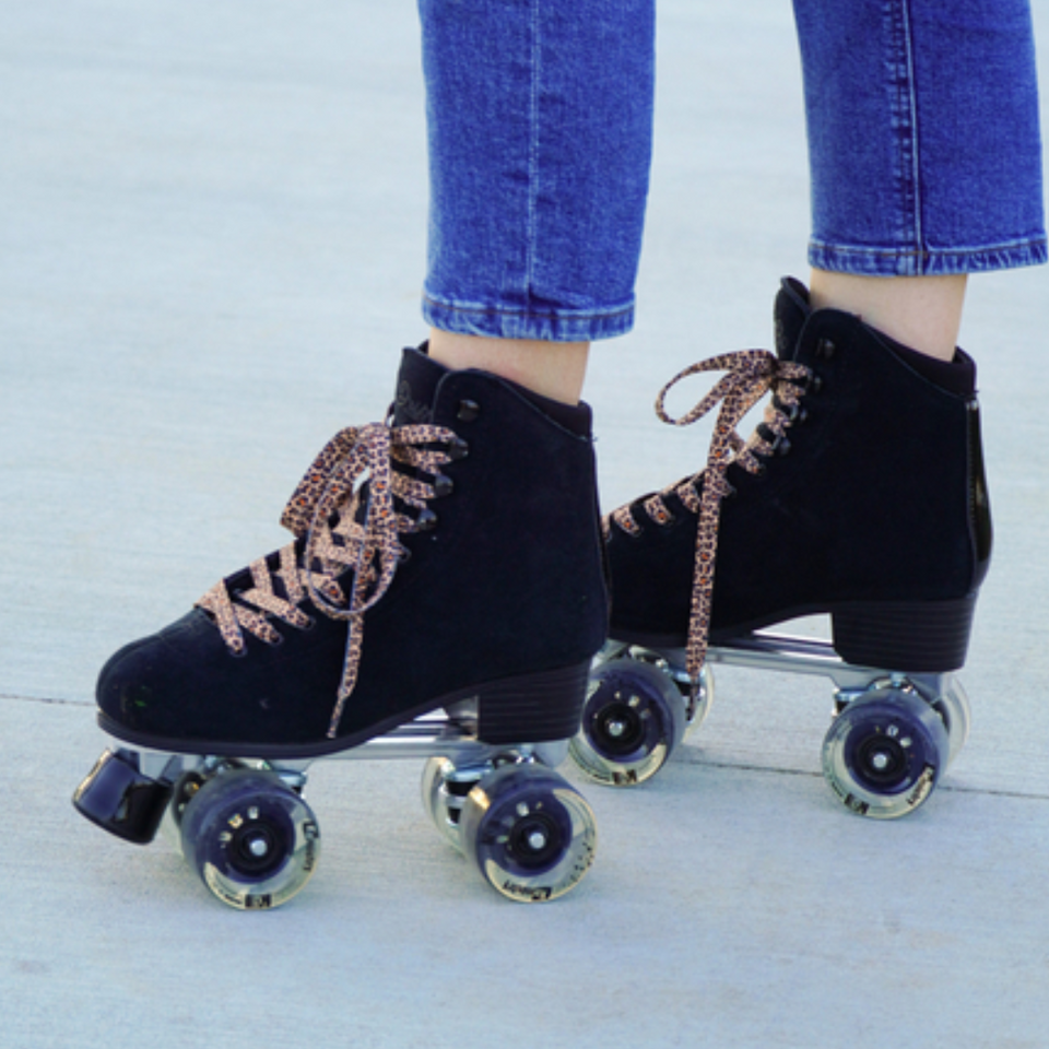 Leopard Print Roller Skate Laces Animal Print Laces