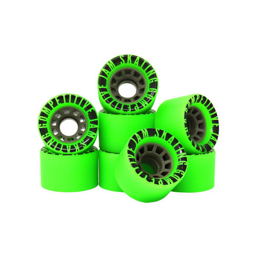 Backspin Summer Jam Wheels Glowing Green Roller Skate Wheels for Jam Skating