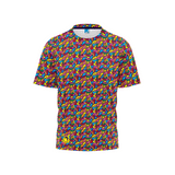 Puzzle Pattern Short Sleeve