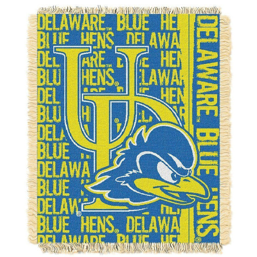 Delaware OFFICIAL Collegiate "Double Play" Woven Jacquard Throw