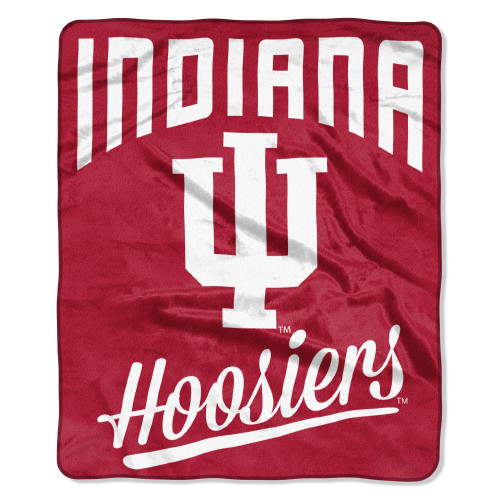 Indiana OFFICIAL Collegiate, "Alumni" 50"x 60" Raschel Throw by The Northwest Company
