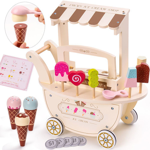 Boys And Girls Gourmet Toys Gifts Summer Dessert Ice Cream Children's Intellectual Development Model Car