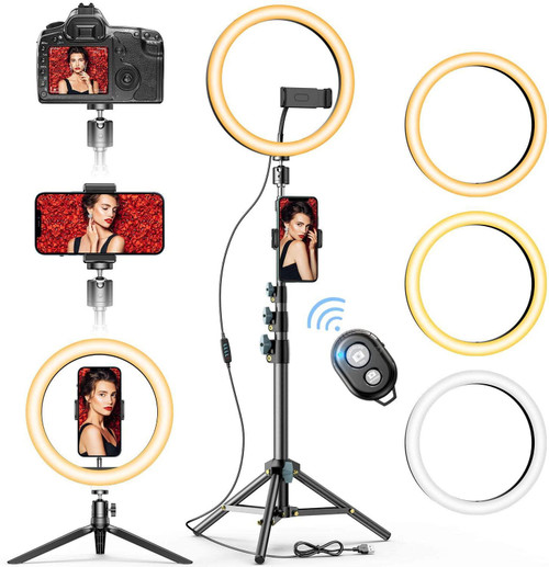 10 inch LED ring light with Tripod Stand Phone Holder