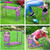 Bosonshop Garden Kneeler and Seat Folding Kneeling Bench Stool with Tool Pouches Soft EVA Foam for Gardening, Purple