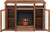 Electric Fireplace TV Stand Storage Shelf for Living Room