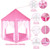 Outdoor Indoor Portable Folding Princess Castle Tent Kids Children Funny Play Fairy House Kids Play Tent (Warm LED Star Lights)  RT