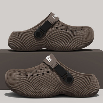 3D Design Chunky Platform Sandals Men 2026 Summer Slip On Non Slip Sport Sandals Men Outdoor Thick Bottom Eva Slippers Beach