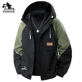 Jacket Mens Spring Autumn New Men Jacket Printing Hooded Jackets Casual Coat Men's Business Coats Size L-4XL 5XL 6XL 7XL 8XL