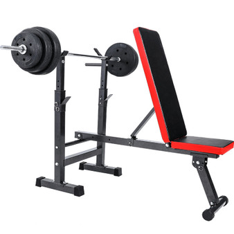 Durable Home Fitness Equipment Multi-Functional Foldable Sleeping Push Rack Lifting Bed Barbell Bushing Device Gym