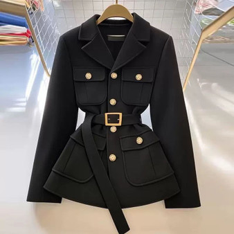 2025 Spring Autumn High-End Temperament Ladies Blazer Coat Women's Suit Jacket Korean Version Fashion Versatile Lady Outerwear