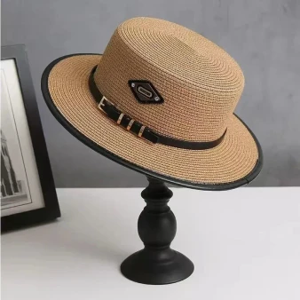 new Summer Hats for Women Wide Brim Casual Beach Sun Hat Women Summer Straw Hat Sunscreen Block UV Protection Panama Bow Cap