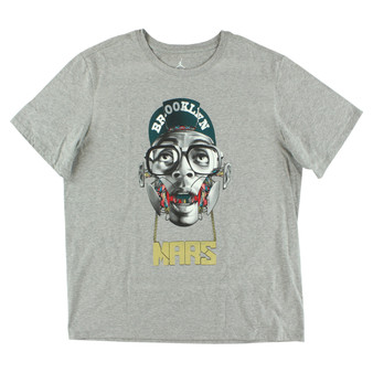 Jordan Half Spike Half Mars Mens Active Shirts & Tees Color: Grey  100% Authentic