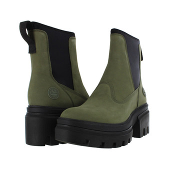 Timberland Everleigh Chelsea Womens Shoes Color: Dark Green Nubuck | 100% Authentic 