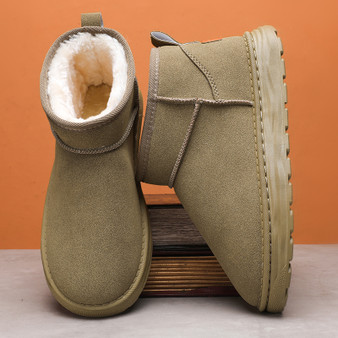 2026 Winter Snow Boots for Men New Fashion Australia Boots 36-45 Classic Top Quality Suede Leather Ankle Boots Warm Women Shoes