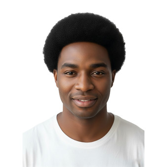 Premium 100%  Human Hair Systems Toupees for Men-Afro Kinky Curly with PU Base Natural Hairline | Wholesale Available