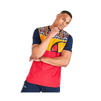 Ellesse Cirillo Colorblocked T Mens Active Shirts & Tees Color Multi-Colored | 100% Authentic Made in China Model MSS-EM08543614