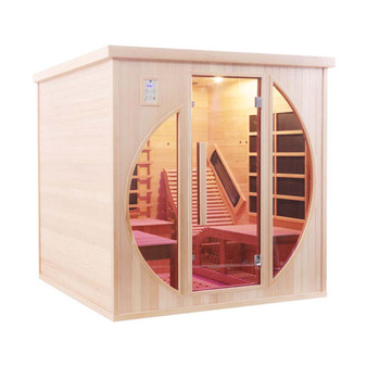 Popular Infrared Sauna Room Indoor 2 Person Hemlock Sauna Room Stock US