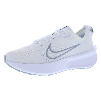 For Interact Run Womens Running Shoes White Silver Mesh Upper EVA Midsole Rubber Outsole Summer Sportwear