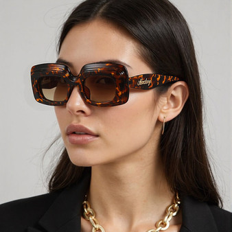 New Fashion Sunglasses Men And Women Large Frame Square Car Sunglasses Cool Trendy Color Glasses Frame M6216