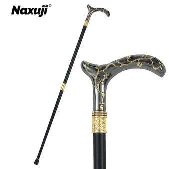 Fashion Party Decorative Cane Men Luxury Walking Stick Elegant Alloy Border Thandle Print Pattern Wand