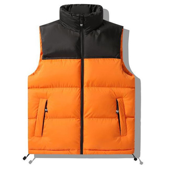 Autumn and Winter Down Cotton Vest Men's Coat Thickened Warm Korean Version of the Trend Color Matching Vest  for Men