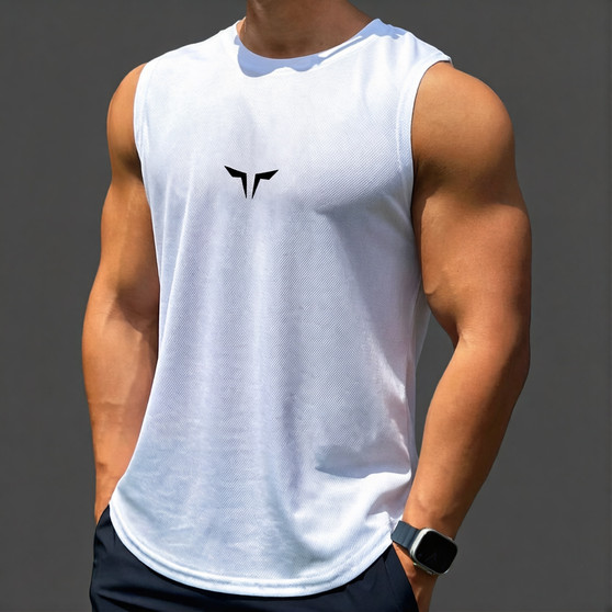 Street Fitness Tank Top Men's Sleeveless Training Shirt Outdoor Fitness Gym Park T-shirt