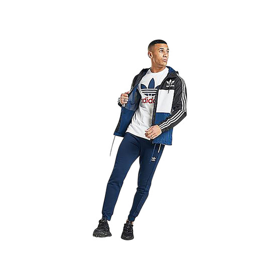Originals Clfn Wb Reversible Jacket Men Black White Standing Collar Zipper Sporty Autumn Slim Fit Coated Front Color Blocking