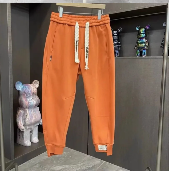 Men's Pants New Autumn/Winter Fashion Trend Harlan Elastic Waist Drawstring Loose Versatile Slim and Handsome sweat pants