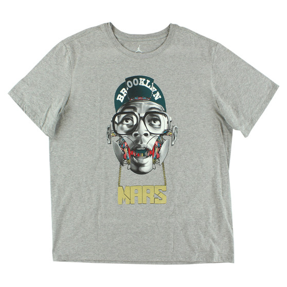 Jordan Half Spike Half Mars Mens Active Shirts & Tees Color: Grey  100% Authentic