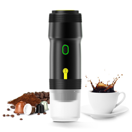 Electric French Automatic Espresso Machine 220V 7500mAh Battery Travel Car Coffee Maker Brew System Self-Heating Portable Hotel
