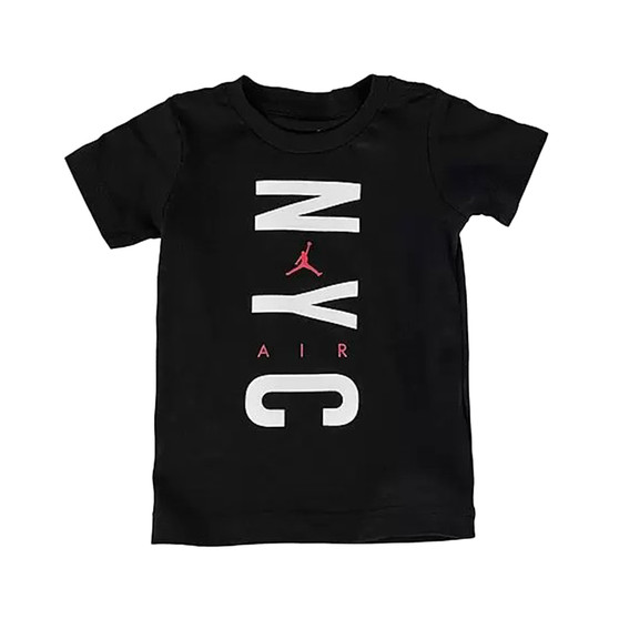 Jordan Overt Nyc T Boys Active Shirts & Tees Color: Black/White  100% Authentic