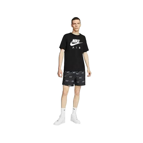 For Men's Active Woven Shorts Black Grey Allover Print Sportswear Casual Loose Fit Knee-Length Pockets Leisure All Seasons