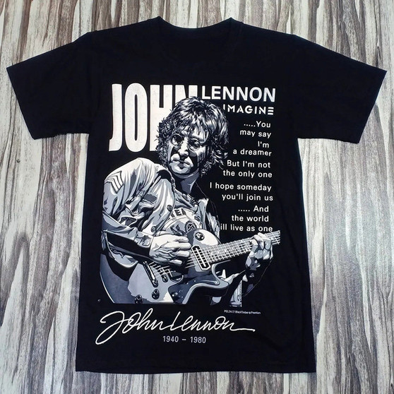 2026 THE BEATLES - John Lennon's American-style Retro Literary Short-sleeved T-shirt for Men