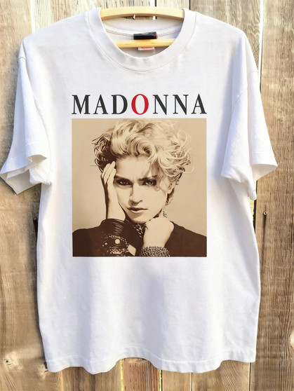Madonna Vintage T-Shirt I Am Madonna Celebration Shirt T-Shirt Summer New Men's Women's Short Sleeve Top