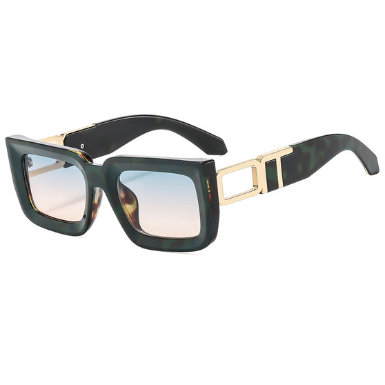 2024 Classic Women Retro Thick square Sunglasses Custom logo Vintage Small Rectangle Sunglasses for Men