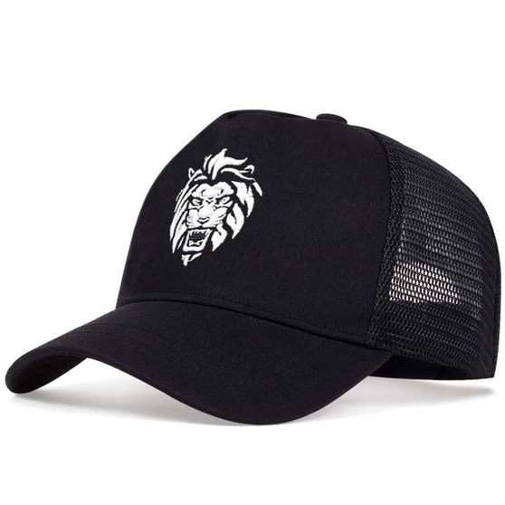 Unisex Lion Head Embroidery Baseball Net Caps Spring and Summer Outdoor Adjustable Casual Hats Sunscreen Hat Sports Cap