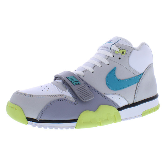 For Air Trainer 1 Men's Fitness Shoes White Grey Teal Synthetic Upper Rubber Outsole EVA Midsole Mesh Lining Spring