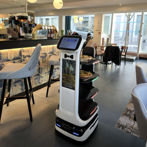 delivery robot outdoor Hotel Restaurant Fully Automatic Food Delivery Robot Waiter Cafe Unmanned Intelligent