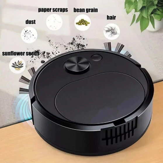 3 In 1 Automatic Electric Floor Vacuum Cleaner 1500pa USB Rechargeable Wireless Dragging Clean Sweeper For Home Office
